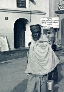 A Holy man, Hindu Priest (Sadhu). Kathmandu, April 1984