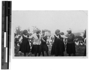 Girls' rounddance in Tabase, South Africa East, 1930