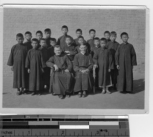 Maryknoll priests with seminarians at Jiangmen, China, 1926