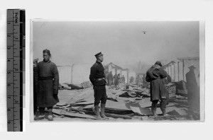 Street scene during the Revolution, Beijing, China, 1911