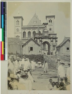 Entrance to the Royal Palace, Manjakamiadana, Antananarivo, Madagascar, ca.1895