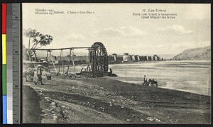 Waterwheel for irrigation, China, ca.1920-1940