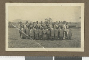 Football teams, Chogoria, Kenya, ca.1925