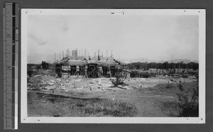 Women's Faculty Club under construction, Yenching University, Beijing, China, 1923