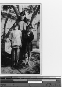 Two girls received at the orphanage at Luoding, China, 1937