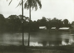 Mission station along the Ogooue river, in Gabon