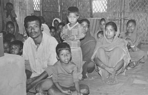 Bangladesh Lutheran Church/BLC, 1983. Church service at Khoksabari village, Nilphamari church d