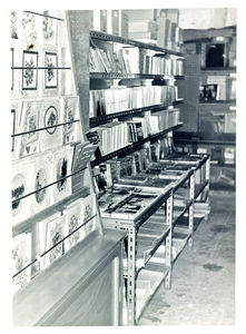 Inside the bookshop, March 1965