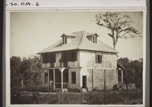 Central part of the boarding school being built in the Itajay-Brusque colony