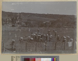 Supplies arriving at the homestead, Livingstonia, Malawi, ca.1903]