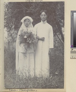 Bride and Groom, India, June 1919