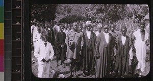 Paramount chief and retinue, Sierra Leone, ca. 1927-28