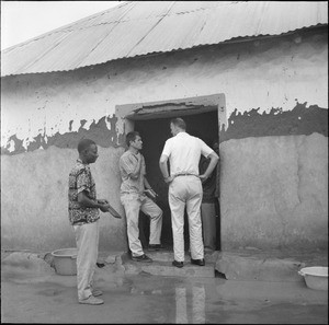 Rev. Georges Kelly (AAC team) talking with Rev. Jacques Maury