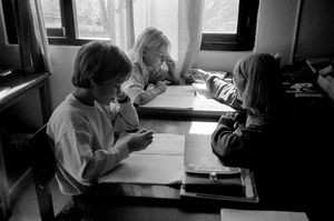 Missionary Annette Mundbjerg is teaching at the Norwegian School in Kathmandu, Nepal, 1991