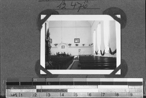 Church (inside) on its 50th anniversary, Moravian Hill, Cape Town, South Africa, 1936