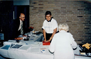 Landsmøde 1997 Haslev udvidede Hoejskole (HuH) Haslev. Inger Lise Ek and Jørgen Nørgaard Peders