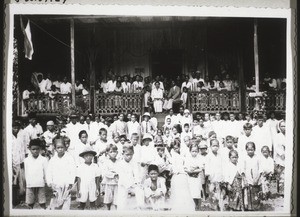 Christian wedding in Dadahup (explanation see the rear of the photograph