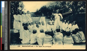 Malagasy girls singing, Madagascar, ca.1920-1940