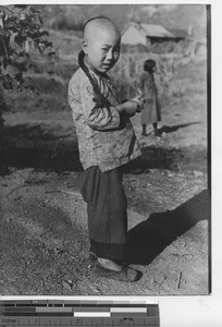 A young girl at Fushun, China, 1938