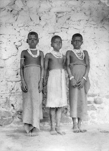 African boys with beaded necklaces, Tanzania, ca.1893-1920