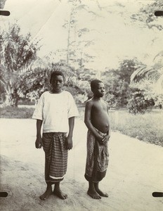 Pupils of the mission school, in Gabon