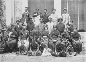 Arcot, South India. Missionary John Lazarus and family, Madras ca.1914