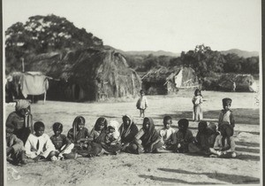 Beggars' camp in Dharwar