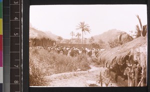 Village Church and congregation, Benin, ca. 1925-26