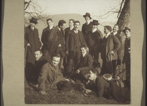 Brothers from the 6th class on an excursion, 1911