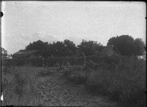 Outbuildings of the mission house, Matutwini, Mozambique, ca. 1902-1907