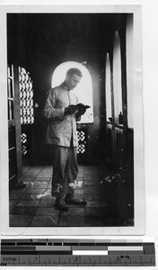 Father Meyer at Gaozhou, China,1923