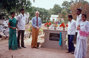 Asia Secretary Jørgen Nørgaard Pedersen is consecrating the Foundation Stone of new hospital Bu