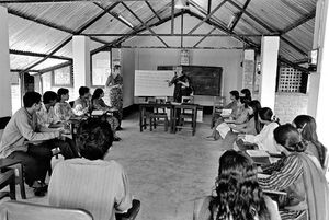 Bangladesh Lutheran Church/BLC. Two DSM Volunteers, Jane Krøjgaard (left) and Lene Østerballe (