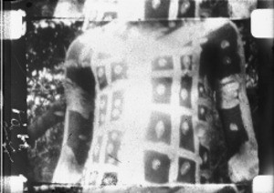 African boy painted in white for circumcision ceremony, Graskop, South Africa, ca. 1930