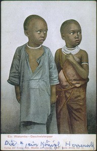 Brother and sister, East Africa, 1904
