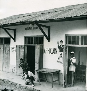 African restaurant in Yaounde, in Cameroon