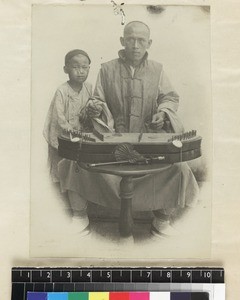 Musician and pupil, south China, ca. 1888-1906