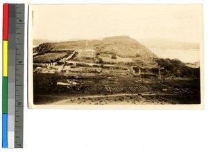 Old fort and farms, Guangdong, China, ca.1913-1923