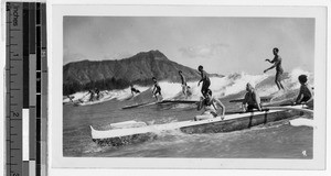 Surfing, Hawaii, ca. 1940-1950