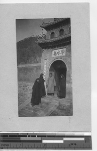 Maryknoll Sisters visit pagan monastery near Dalian, China, 1933