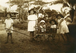 Children of Charles Cadier, in Gabon