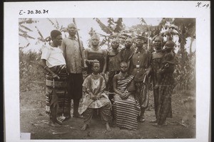 A sister of the Chief with her family