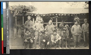 Hunting party, Tehchow, Shandong, China, 1922