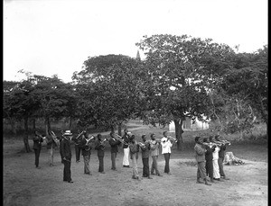 Brass band of the Christiansborg secondary school