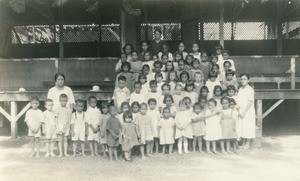 A class of the pre-school of Papeete