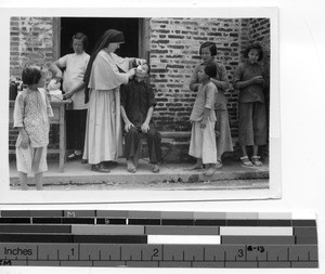 Maryknoll Sister at Luoding, China, 1947