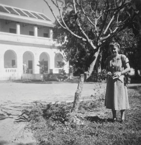 Arcot, South India. Bungalow of the Missionaries Einar and Petra Andersen, Panruti, 1933-56. Es