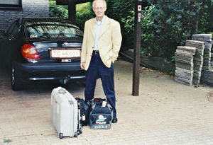 Jørgen Nørgaard Pedersen comes home after last Danmission-trip before retiring, July 2002