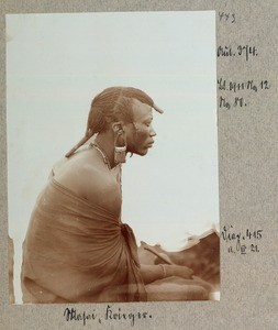 Maasai warrior, Tanzania, ca.1900-1911