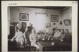 A group of missionaries in Mr. Aeppli's room